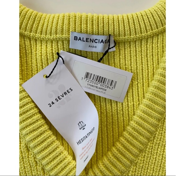 💍SOLD💍 Balenciaga Chunky Cotton Sweater - Picture 5 of 9